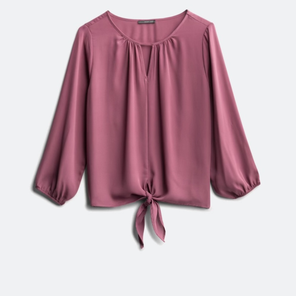WEST KEI Casiya Tie Front Blouse
